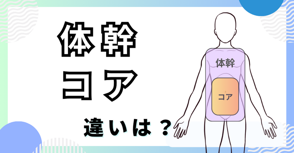 体幹とコアの違い